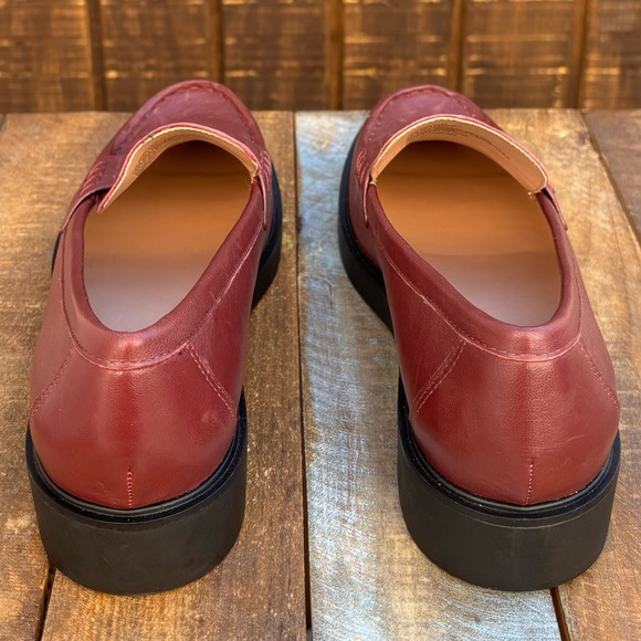 SOLD Nordstrom Lafayette Maroon Penny Loafers - Picture 12 of 15